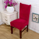 1/2/4/6 pcs Thick Plush Elastic Chair Cover Stretch Dining Seat Cover for Banquet Wedding Restaurant Hotel Anti-dirty Removable