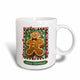 3dRose Gingerbread Boy, Merry Christmas, Ceramic Mug, 11-ounce