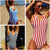 2019 Striped Swimwear Women One Piece Swimsuit Women Bikini Push Up Swimming Suit for Women Monokini Badpak Plus Size Swimwear