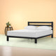 Zinus Arnav Modern Studio 10" Black Metal Platform Bed with Headboard, Multiple Sizes