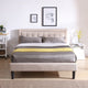 Modern Sleep Mornington Upholstered Platform Bed, Multiple Sizes