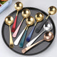 304 Stainless Steel Mesh Red Spoon