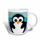 3dRose Christmas Penguin- Cute Whimsical Art, Ceramic Mug, 11-ounce
