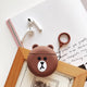 3D Bluetooth Wireless Brown Bear Earphone Case For AirPods Case Silicone Cute Cartoon Cover Accessories for Apple Air pods 2 Box