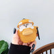3D Earphone Case For Airpods Case Cute Silicone Dog Duck Cartoon Cover For Apple Air pods 2 Headphone/Earpods Case keychain Ring