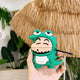 3D Earphone Case For Airpods Case Cute Silicone Dog Duck Cartoon Cover For Apple Air pods 2 Headphone/Earpods Case keychain Ring
