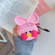 3D Earphone Case For Airpods Case Cute Silicone Dog Duck Cartoon Cover For Apple Air pods 2 Headphone/Earpods Case keychain Ring
