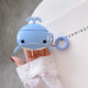 3D Earphone Case For Airpods Pro Case Silicone Butt Cat Cartoon Headphone/Earpods Cover For Apple Air pods Pro 3 Case Keychain