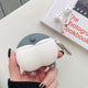 3D Earphone Case For Airpods Pro Case Silicone Butt Cat Cartoon Headphone/Earpods Cover For Apple Air pods Pro 3 Case Keychain