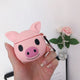 3D Earphone Case For Airpods Pro Case Silicone Pig Dog Cartoon Headphone/Earpods Cover For Apple Air pods Pro 3 Case Keychain