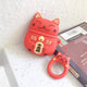 3D Earphone Case For Airpods Pro Case Silicone Stitch Dog Cartoon Headphone/Earpods Cover For Apple Air pods Pro 3 Case Keychain