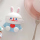 3D Rabbit Earphone Case For Airpods 2 Case Silicone Mouse Cover for Apple Air pods Case Dinosaur For Earpods Headphone Strap