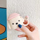 3D Unicorn Earphone Case For Airpods 2 Case Silicon Rice ball Cover for Airpods 1 Headphone Case  Earbuds Case Cover Ring Strap
