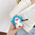 3D Unicorn Earphone Case For Airpods 2 Case Silicon Rice ball Cover for Airpods 1 Headphone Case  Earbuds Case Cover Ring Strap