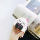 3D Unicorn Earphone Case For Airpods 2 Case Silicon Rice ball Cover for Airpods 1 Headphone Case  Earbuds Case Cover Ring Strap