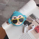3D Unicorn Earphone Case For Airpods 2 Case Silicon Rice ball Cover for Airpods 1 Headphone Case  Earbuds Case Cover Ring Strap