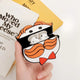 3D Unicorn Earphone Case For Airpods 2 Case Silicon Rice ball Cover for Airpods 1 Headphone Case  Earbuds Case Cover Ring Strap