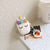3D Unicorn Earphone Case For Airpods 2 Case Silicon Rice ball Cover for Airpods 1 Headphone Case  Earbuds Case Cover Ring Strap