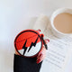 3D Unicorn Earphone Case For Airpods 2 Case Silicon Rice ball Cover for Airpods 1 Headphone Case  Earbuds Case Cover Ring Strap