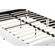 Dakota Upholstered Faux Leather Platform Bed with Wooden Slat Support and Tufted Headboard and Footboard, White - Queen