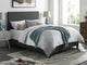 DHI Upholstered Apartment Bed, Grey, Multiple Sizes