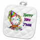 3dRose Happy New Year Potholder3dRose Happy New Year Potholder
