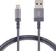 Nylon Braided Lightning to USB A Cable, MFi Certified iPhone Charger, Dark Gray, 6-Foot