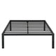 GranRest 18" Metal Slat Platform Bed, Queen