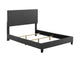 DHI Upholstered Apartment Bed, Grey, Multiple Sizes