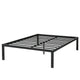 GranRest 18" Metal Slat Platform Bed, Queen