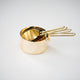 4Pcs/Set Rose Gold Stainless Steel Measuring Cups And Measuring  Spoon Scoop Set Wooden Handle Kitchen Measuring Tool For Baking