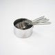4Pcs/Set Rose Gold Stainless Steel Measuring Cups And Measuring  Spoon Scoop Set Wooden Handle Kitchen Measuring Tool For Baking