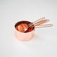 4Pcs/Set Rose Gold Stainless Steel Measuring Cups And Measuring  Spoon Scoop Set Wooden Handle Kitchen Measuring Tool For Baking