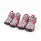 4Pcs/set Reflective Pet Dog Shoes Outdoor Waterproof Rain Shoes Boots Socks Small Dogs Wear resistant Anti-slip Footwear Zipper