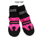 4pcs Waterproof Pet Dog Shoes Winter Anti-Slip Snow Pet Boots Reflective Paw Protector Warm Socks For Medium Large Dogs