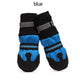 4pcs Waterproof Pet Dog Shoes Winter Anti-Slip Snow Pet Boots Reflective Paw Protector Warm Socks For Medium Large Dogs