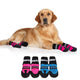4pcs Waterproof Pet Dog Shoes Winter Anti-Slip Snow Pet Boots Reflective Paw Protector Warm Socks For Medium Large Dogs