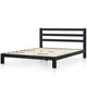 Zinus Arnav Modern Studio 10" Black Metal Platform Bed with Headboard, Multiple Sizes