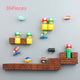 63pcs 3D Super Mario Resin Fridge Magnets Toys for Kids Home Decoration Ornaments Figurines Wall Mario Magnet Bullets Bricks