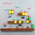 63pcs 3D Super Mario Resin Fridge Magnets Toys for Kids Home Decoration Ornaments Figurines Wall Mario Magnet Bullets Bricks