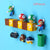 63pcs 3D Super Mario Resin Fridge Magnets Toys for Kids Home Decoration Ornaments Figurines Wall Mario Magnet Bullets Bricks