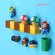 63pcs 3D Super Mario Resin Fridge Magnets Toys for Kids Home Decoration Ornaments Figurines Wall Mario Magnet Bullets Bricks
