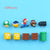 63pcs 3D Super Mario Resin Fridge Magnets Toys for Kids Home Decoration Ornaments Figurines Wall Mario Magnet Bullets Bricks