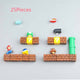 63pcs 3D Super Mario Resin Fridge Magnets Toys for Kids Home Decoration Ornaments Figurines Wall Mario Magnet Bullets Bricks