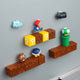 63pcs 3D Super Mario Resin Fridge Magnets Toys for Kids Home Decoration Ornaments Figurines Wall Mario Magnet Bullets Bricks