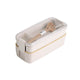 750ml Portable Healthy Material Lunch Box 2 Layer Wheat Straw Bento Boxes Microwave Dinnerware Food Storage Container Food box