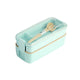 750ml Portable Healthy Material Lunch Box 2 Layer Wheat Straw Bento Boxes Microwave Dinnerware Food Storage Container Food box