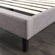 Zinus Melodey Upholstered Curved Platform Bed, Multiple Sizes