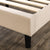 Zinus Julio Deluxe Upholstered Nailhead Trim Platform Bed with Wood Slat Support, Multiple Sizes