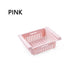 ABS Side Storage Rack Organizer Adjustable Refrigerator Shelf Holder Drawer Organiser Space Saver Fruit Snack Kitchen Rack Shelf